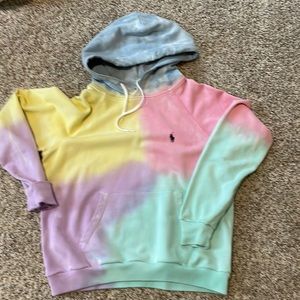 Polo tie dye sweatshirt
